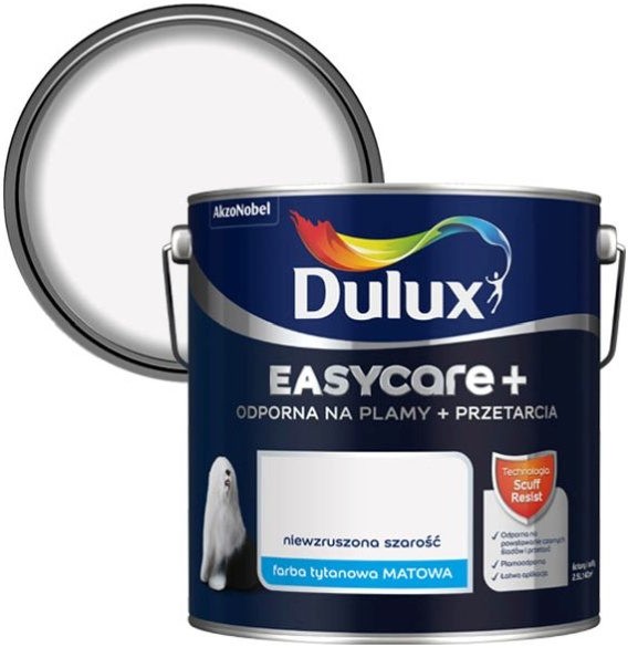 Dulux Farba EasyCare+ niewzruszona szarość 2,5 l 5511515