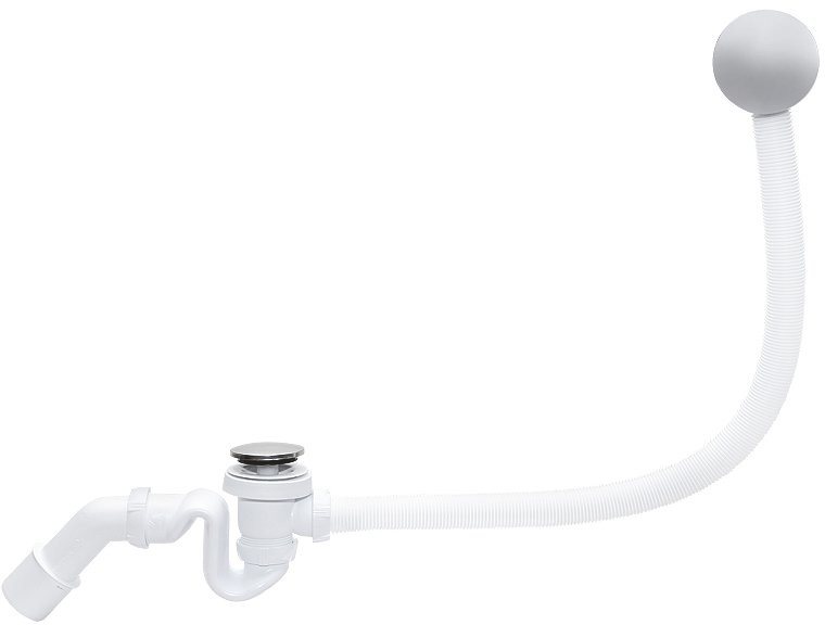 TYCNER Syfon wannowy samoczyszczący quick-clac chrom