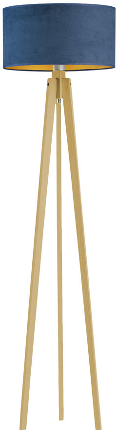 Lysne Lampa salonowa na drewnianych nogach MIAMI VELVET 15602V/6