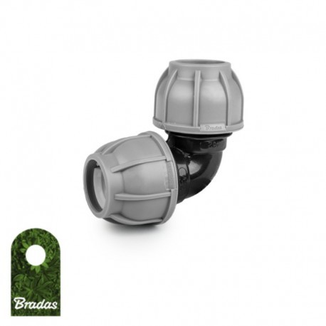 BRADAS Kolanko do rur PE 40mm 90° PN10 Bradas 7285 DSRA10K4040
