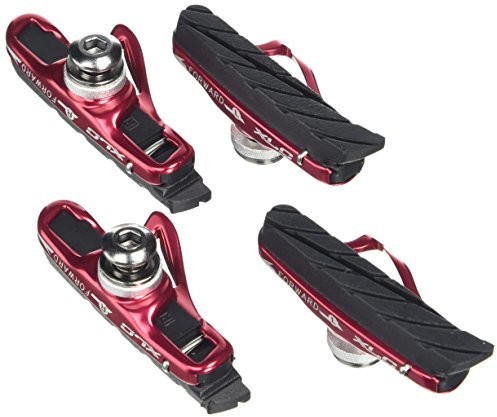 XLC klocków hamulcowych cartridge Road BS-R06 -częściowy zestaw 55 MM, czerwony/czarny, 2500386100 2500386100_rot/schwarz