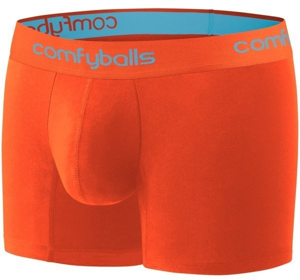 ComfyBalls COMFYBALLS Bokserki do biegania LONG PERFORMANCE pomarańczowe