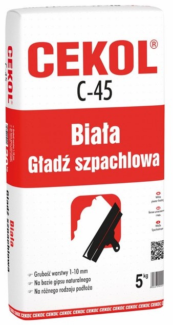Cekol Biała masa szpachlowa C-45 5 kg