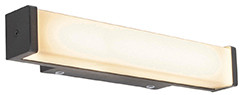 QAZQA Nowoczesny kinkiet łazienkowy czarny 32cm LED IP44 - Cascada