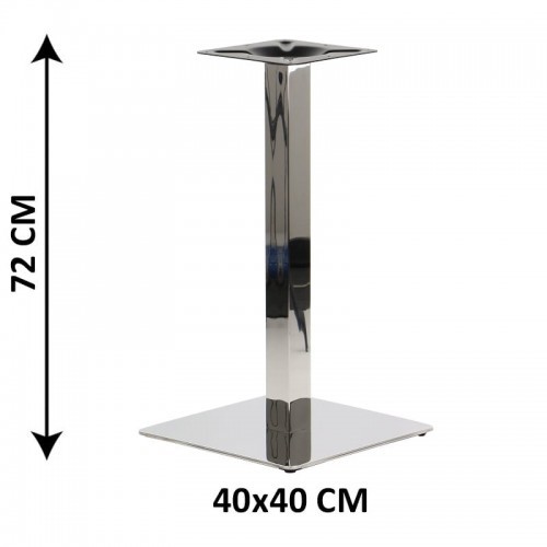 Stema SH Podstawa stolika SH-3002-1/60/P , 40x40 cm, stal nierdzewna polerowana (stelaż stolika) SH-3002-1/60/P