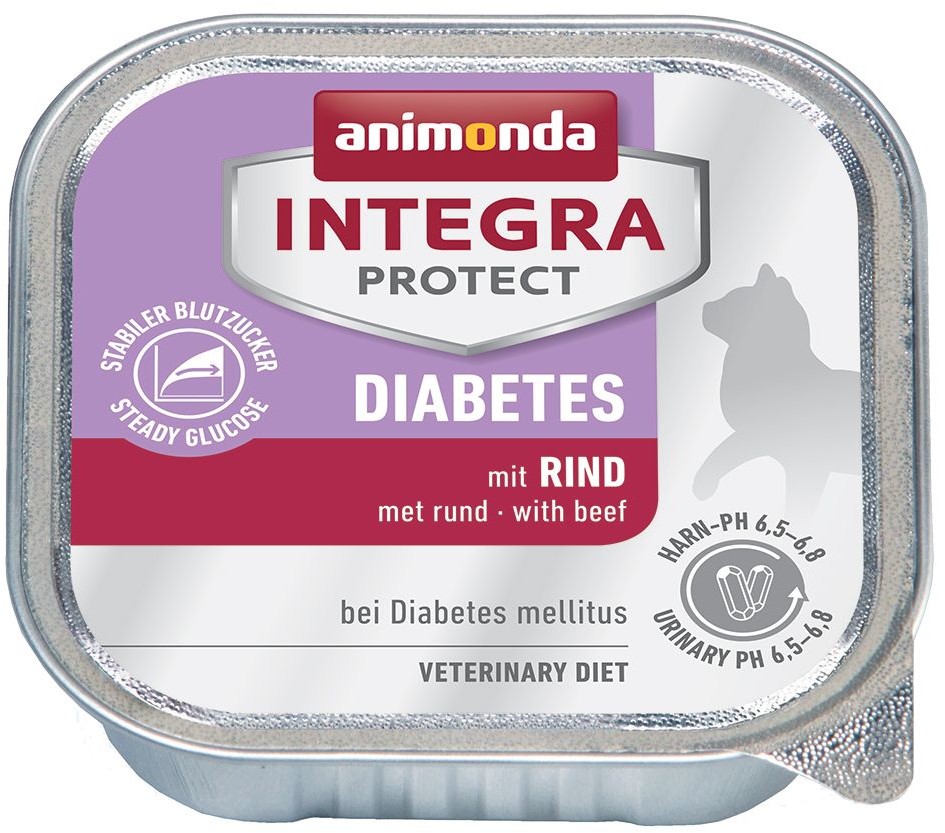 Animonda Integra Protect Adult Diabetes tacki 6 x 100 g Z wołowiną