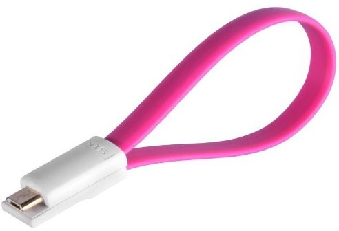 STK Magnetic kabel do transmisji danych i ładowania (Micro-USB) różowy DLUMAMICROPK