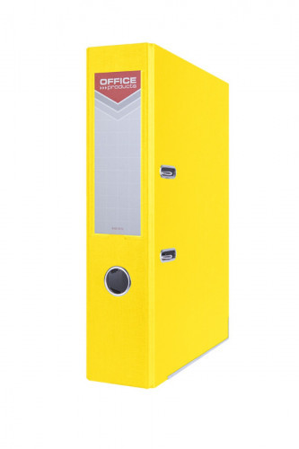 Office products segregator Officer z szyną, PP, A4/75mm, żółty 21011221-06