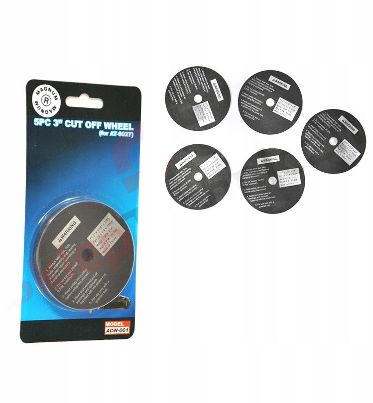 Tarcze 5 szt. do cięcia metalu 75mm x 10mm ACW-001
