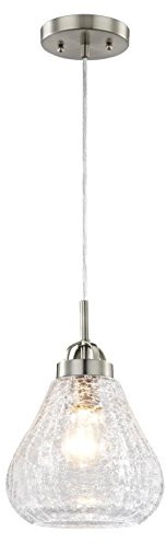 Westinghouse 6309140 lampa wisząca, a + + to E, metalu, szczotkowane Niklowo, 19.05 x 19.05 x 161.29 cm 6309140