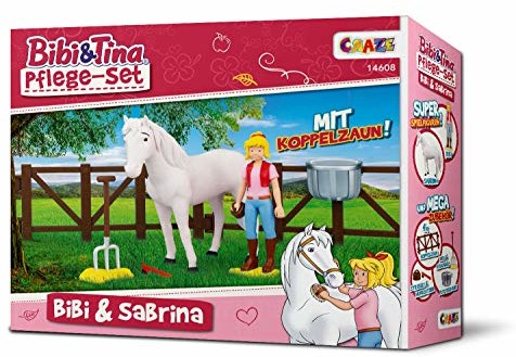 Craze 14608 figurki do zabawy Tina, zestaw do pielęgnacji z Bibi i Sabrina, kolorowe