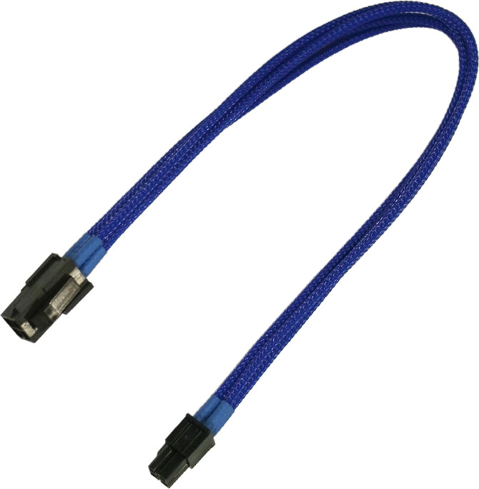 Nanoxia Kabel zasilający 4-Pin P4 przedłużacz 30cm blue - 900200019
