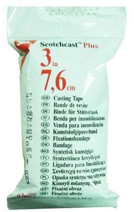Lekki Gips Syntetyczny WODOODPORNY 7,6cm x 3,6m (scotchcast 3M) 000086