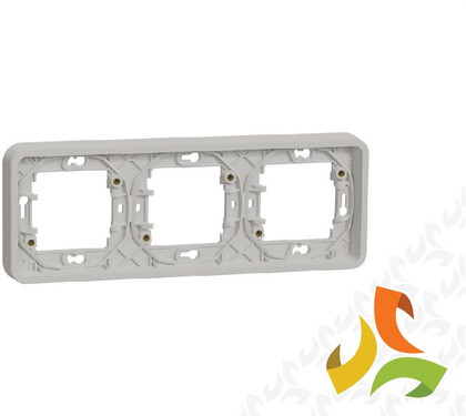 Schneider Electric MUREVA STYL Podstawa podtynkowa 3 potrójna pozioma IP55 biały MUR39109 MUR39109/SCH