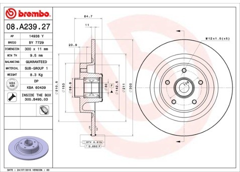 BREMBO 08.A239.27