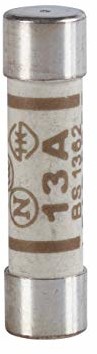 Schneider Electric 400114 13 A BS1362 bezpieczniki - brązowy (4-częściowy) 400114