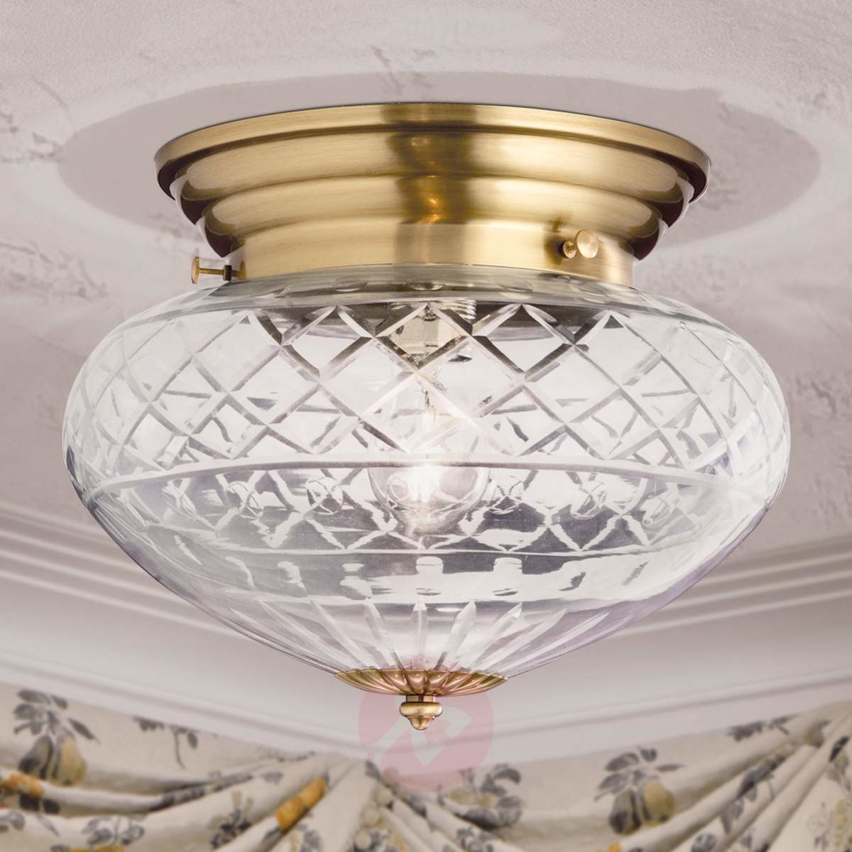 Orion Szlifowana ręcznie lampa sufitowa ENNA, śr. 31 cm