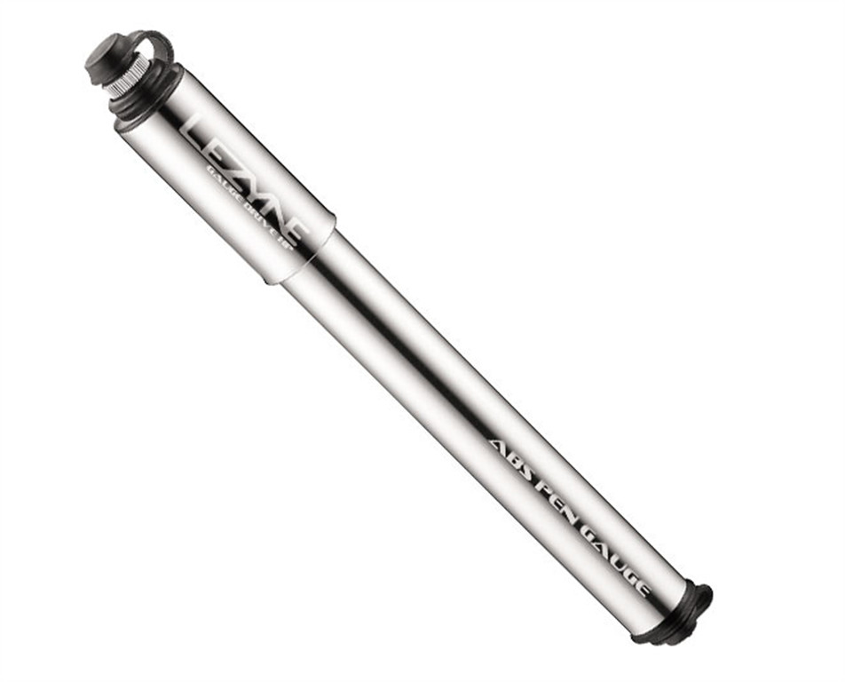 Lezyne Mini pompka rowerowa CNC Gauge Drive HV, srebrny błyszczący, 32, 1-MP-gdhv v1 m06 1-MP-GDHV-V1M06