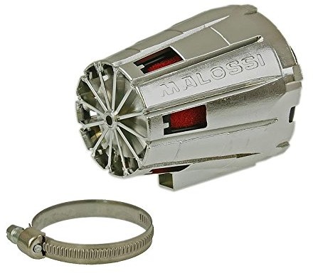 MALOSSI Filtr powietrza malossi Racing Boxed 38 MM chrom-czerwony MS 047593.W0