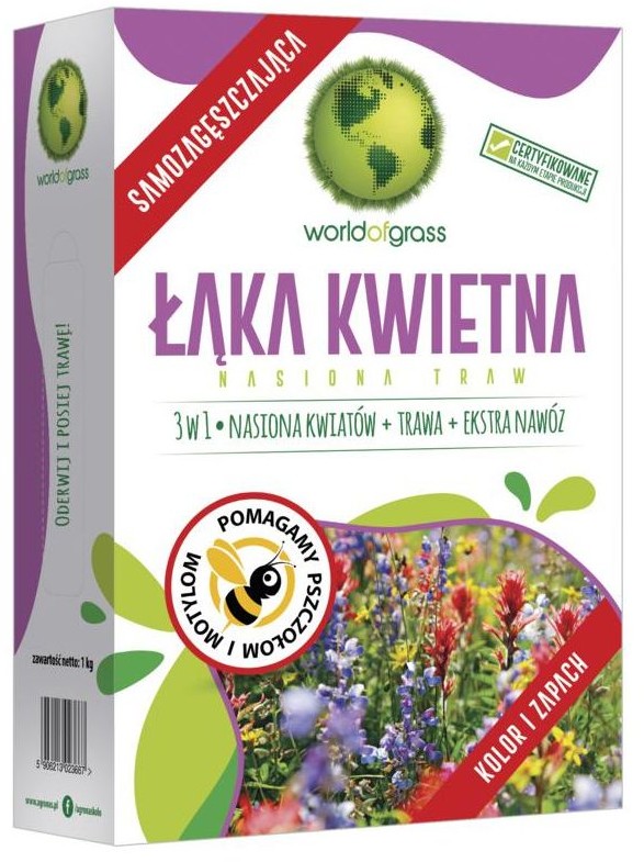 Łąka kwietna 1 kg samozagęszczająca WORLD OF GRASS