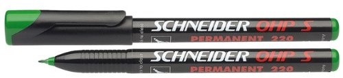 Schneider uniwersalnym marker Maxx 220 Permanent S, Cap wyłączania ink, 0,4 MM, zielony 112404