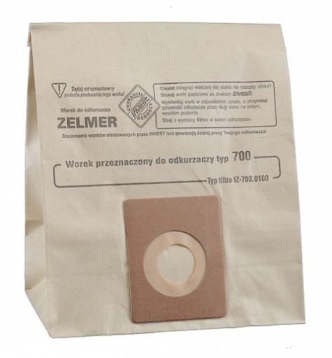 Zelmer Worki Do Typ 700 5 Szt + 2 Filtry