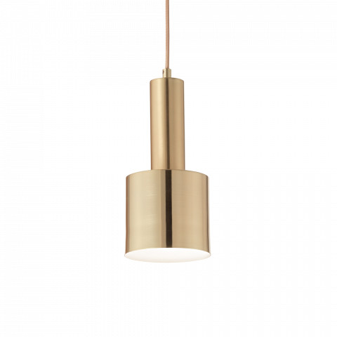 Ideal Lux Lampa wisząca Holly SP1 231570 nowoczesna mosiężna lampa zwieszana 231570