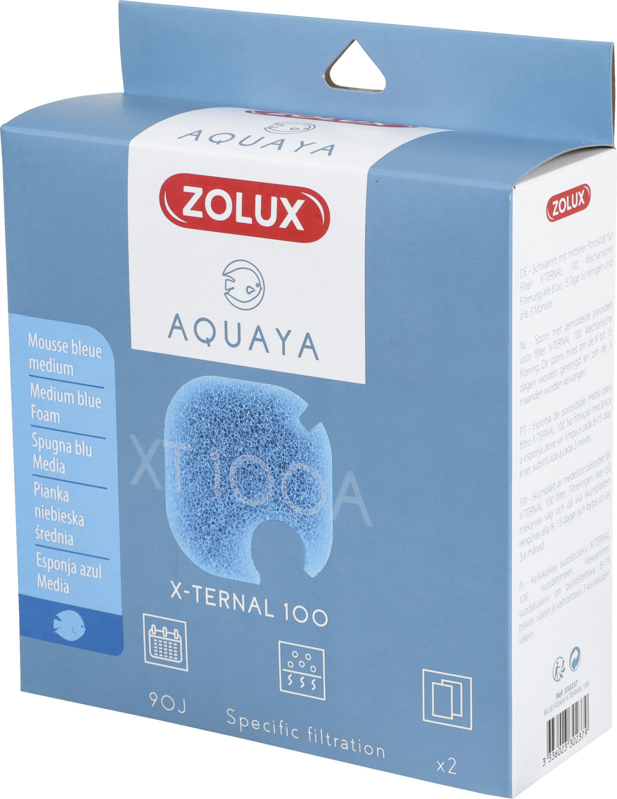 Zolux AQUAYA Wkład gąbka Blue Foam Xternal 100 330237