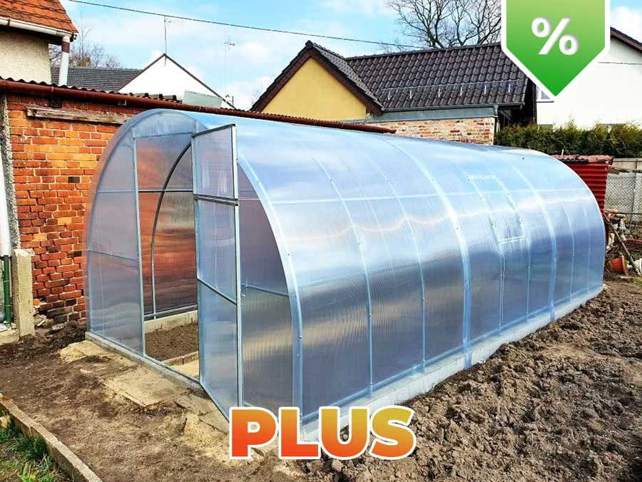 ETL Szklarnia Estreya Plus Profil 20x20mm 3x6 m, poliwęglan 4 mm