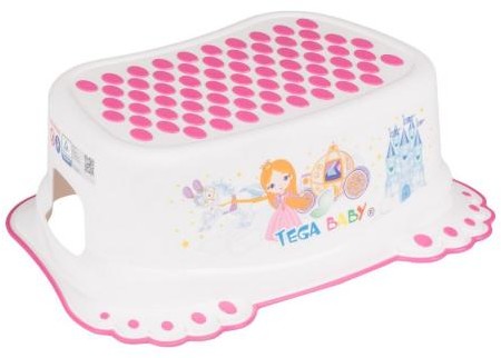 Podnóżek antypoślizgowy Księżniczka biały