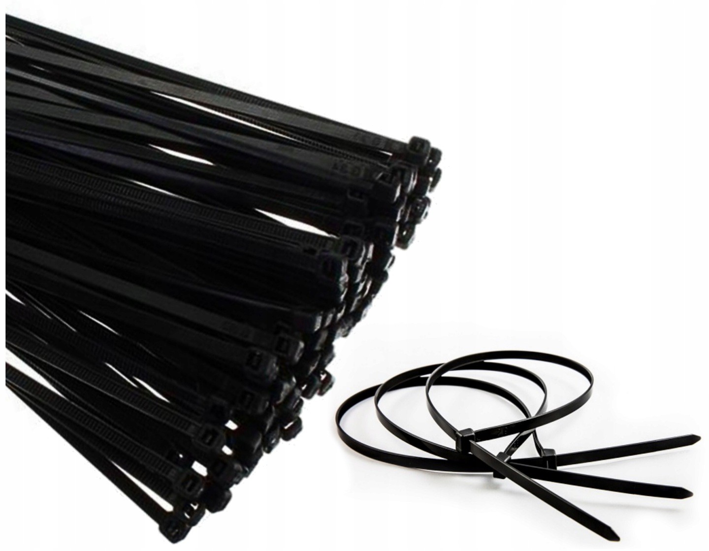 Opaski zaciskowe kablowe czarne 200x2,5mm 100szt