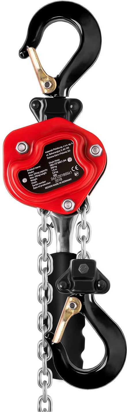 Vidaxl Steinberg Systems łańcuchowa - 250 kg - 1,5 m