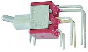 Velleman Przełącznik dźwigniowy 90° VERTICAL TOGGLE SWITCH DPDT ON-ON 8021L