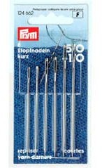 Prym HT 5/0  1/0 krótkie Eye stopfnadel, 6 sztuka, złoty/srebrny PRYM_124662