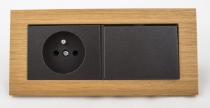 VILMA Ramka podwójna drewniana dąb VILMA R02D