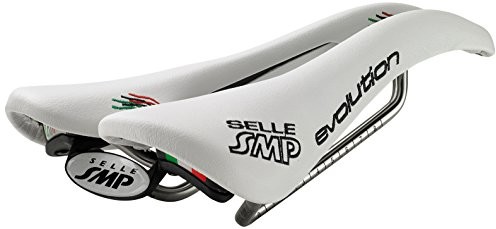 SMP Siodełko  Evolution ze stali nierdzewnej wsporniki kolorze białym CSS190