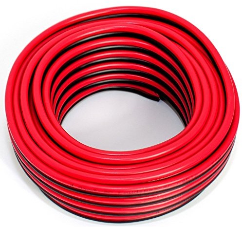 Seki Przewód głośnikowy 10 m  2 X 4 mm  100% CCA MIEDŹ; kabel audio czerwony/czarny 311993