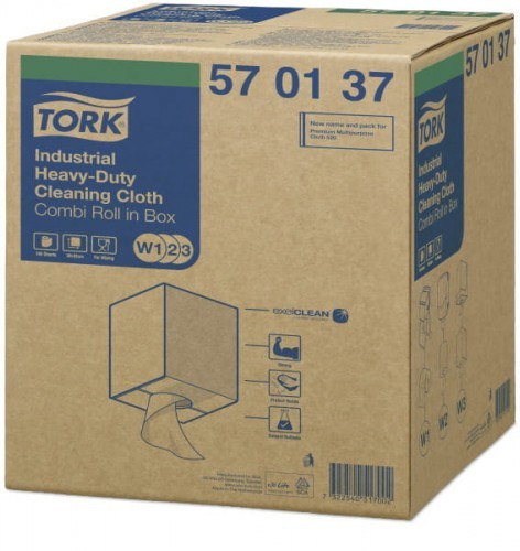 TORK Czyściwo włókninowe w roli kombi, do trudnych zabrudzeń przemysłowych 570137 570137