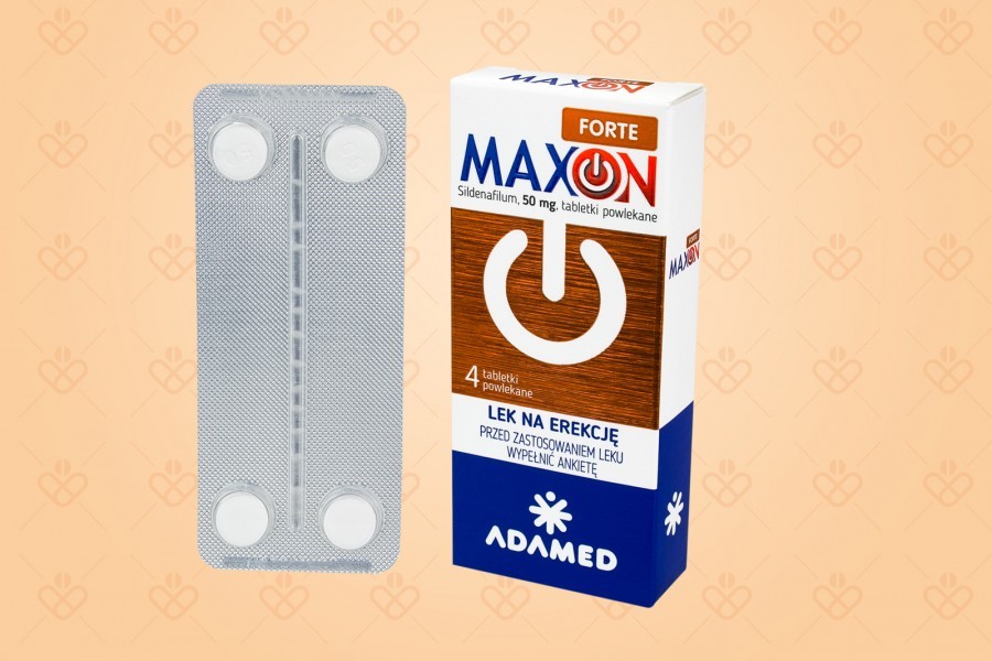 Adamed Maxon Forte, 4 tabletki, sildenafil 50 mg