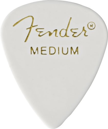 Fender 098  0351  880 351 Shape chorągiewek, 12 Count, White, Medium 0980351880