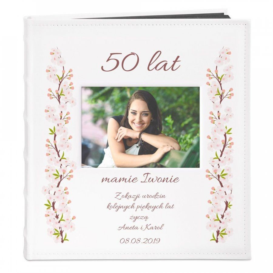 NA Murrano Album z Okienkiem Prezent Dla Niej Urodziny Nadruk ALB-BO-BK-UV-015