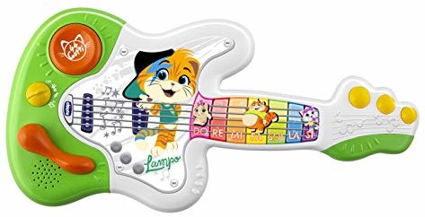 Chicco Chicco 44 CATS  gitara dla dzieci, zabawka edukacyjna, zabawka dla dzieci, piosenki 6 dźwięków z serii TV 44 katy 9918100000