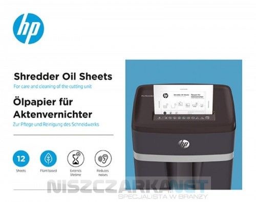 HP Arkusze olejowe do niszczarek HP - 12szt HPO9133OILSH12P