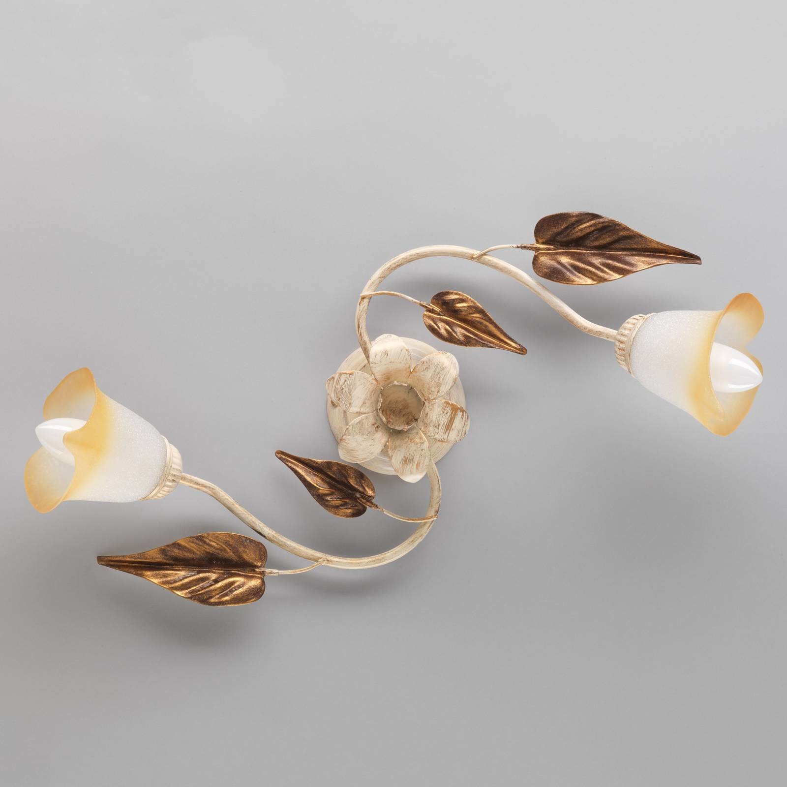 Euluna Lampa sufitowa Vanda 2-punktowa, kość słoniowa