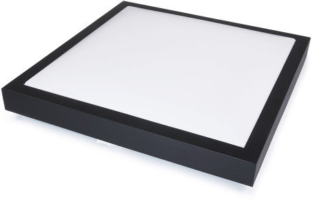 Фото - Люстра / світильник LVT Panel natynkowy kwadrat LED Solen 24W - Czarny - Biały neutralny  (4500K)