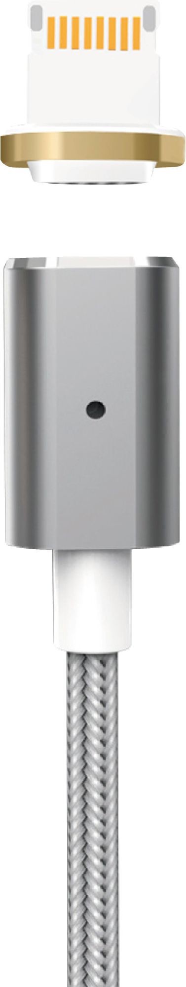 Kabel USB Platinet PLATINET LIGHTNING USB CABLE WITH 2X MAGNETIC PLUGS 1,2M SILVER 43471