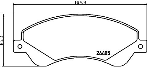 Mintex Zestaw klocków hamulcowych, hamulce tarczowe MDB2852