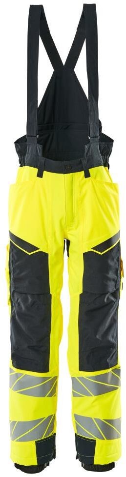 Mascot workwear ACCELERATE SAFE SPODNIE ZIMOWE; ŻÓŁTY HI-VIS/CIEMNY GRANAT (4XL)