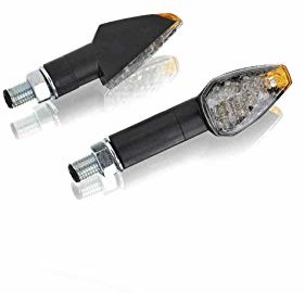 Puig 4491N kierunkowskaz LED Peak Model plastikowa obudowa z przezroczystym szkłem kierunkowskazu, czarny 4491N