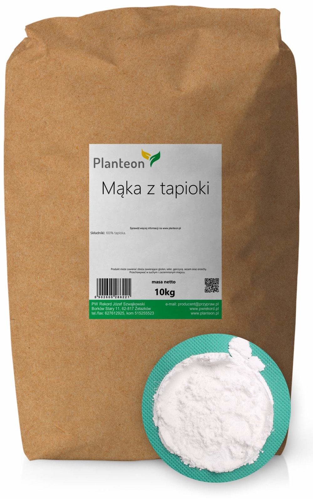 Planteon Mąka z tapioki 10kg 2-0638-01-7